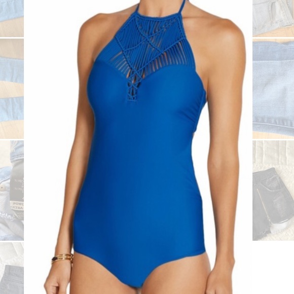 MIKOH Blue One Piece Bathing Suit